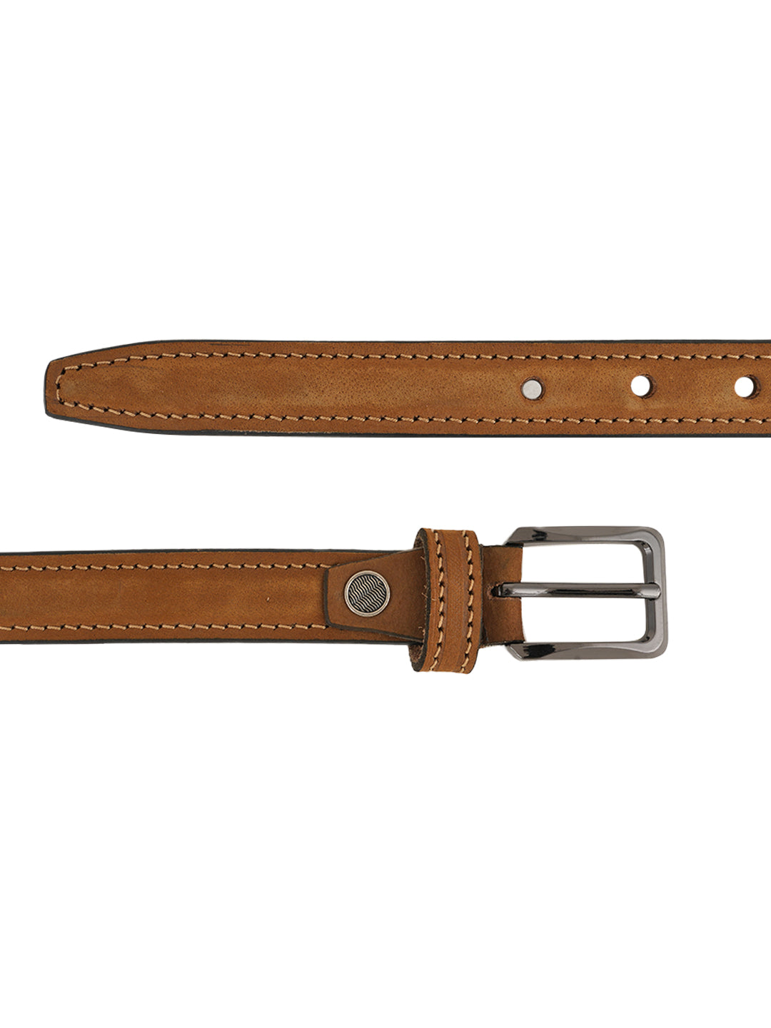 Style Shoes Tan Suede Leather Formal Belt for Women and Girls