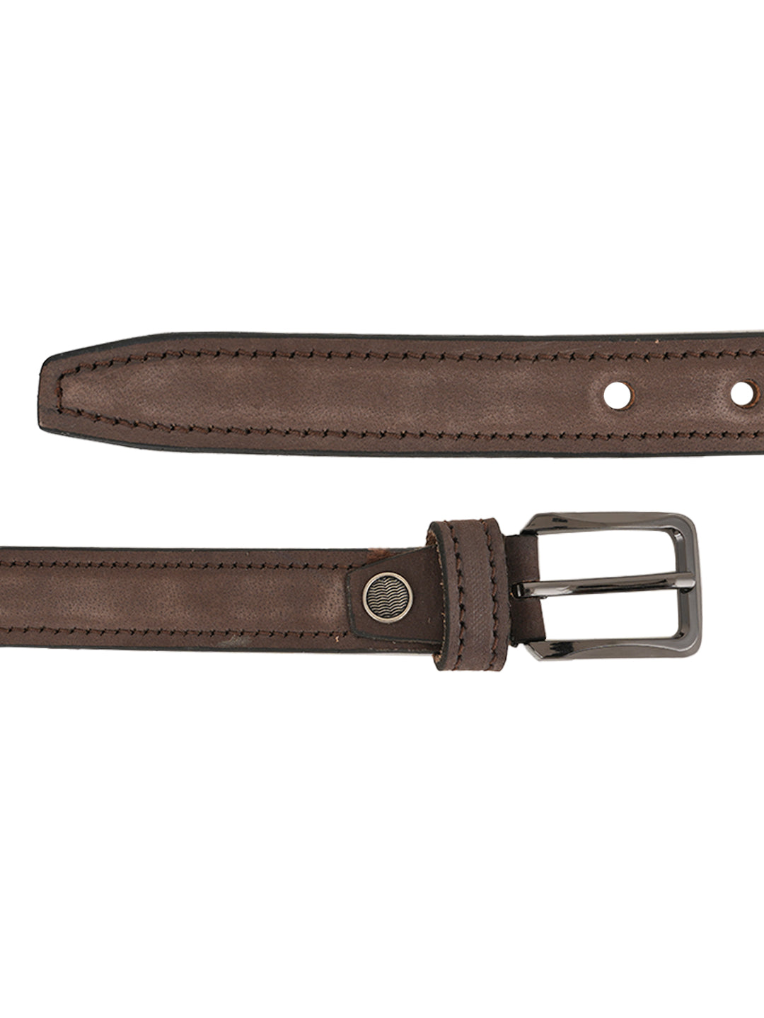 Style Shoes Brown Suede Leather Formal Belt for Women and Girls