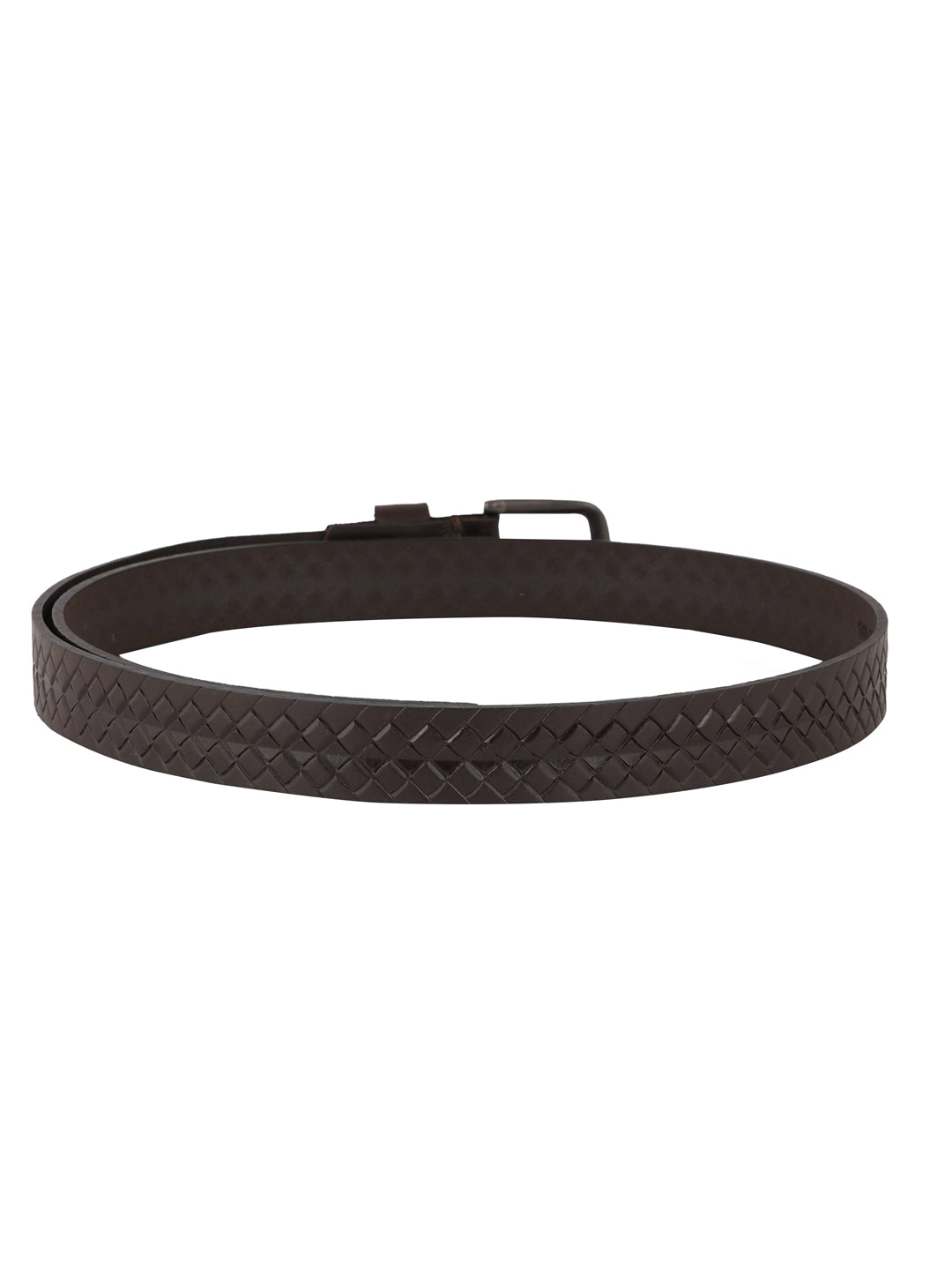 Style Shoes Black Genuine Leather Braided Formal Belt for Women and Girls