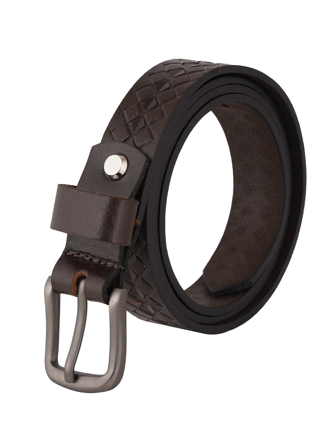 Style Shoes Black Genuine Leather Braided Formal Belt for Women and Girls