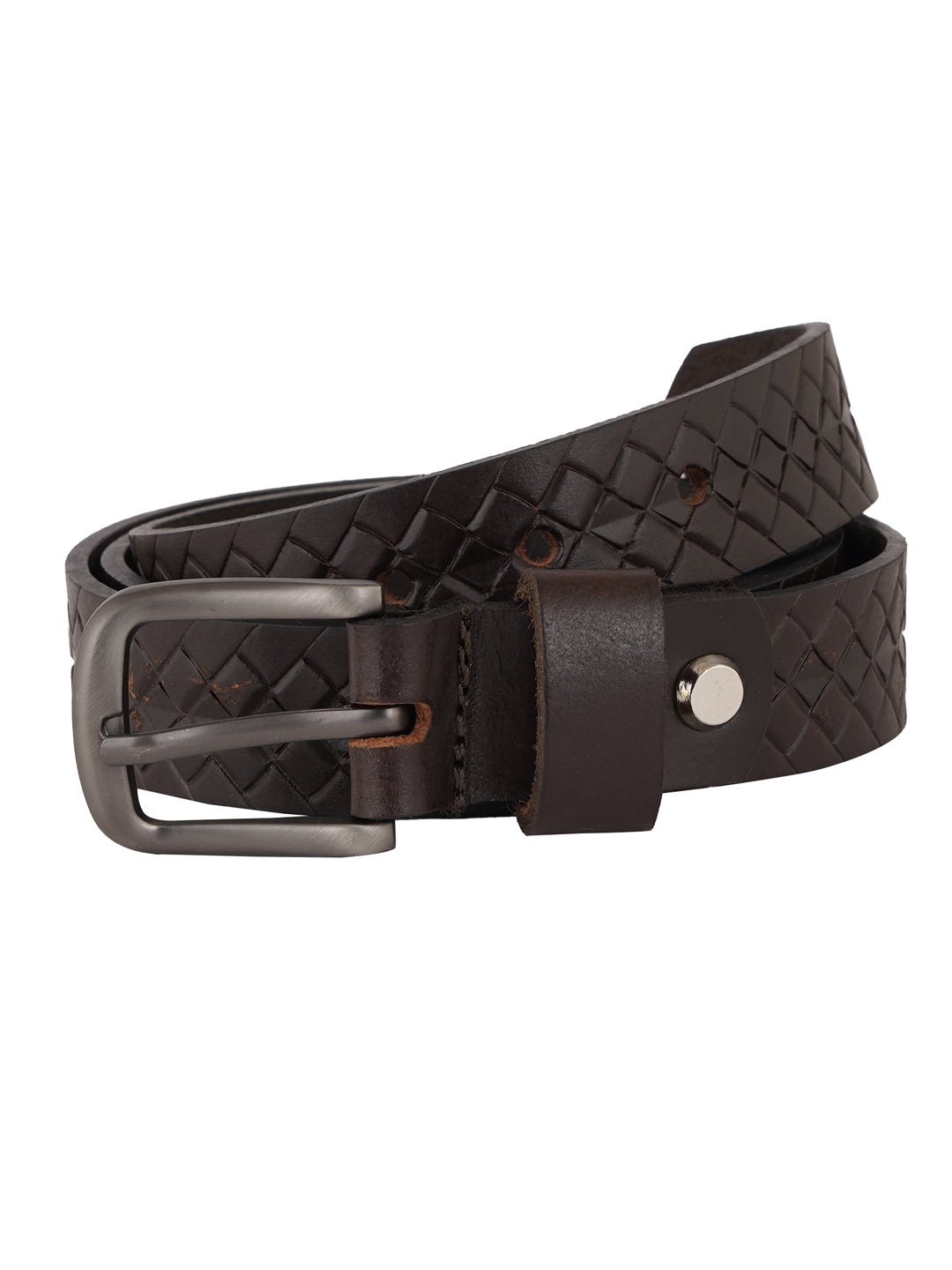 Style Shoes Black Genuine Leather Braided Formal Belt for Women and Girls
