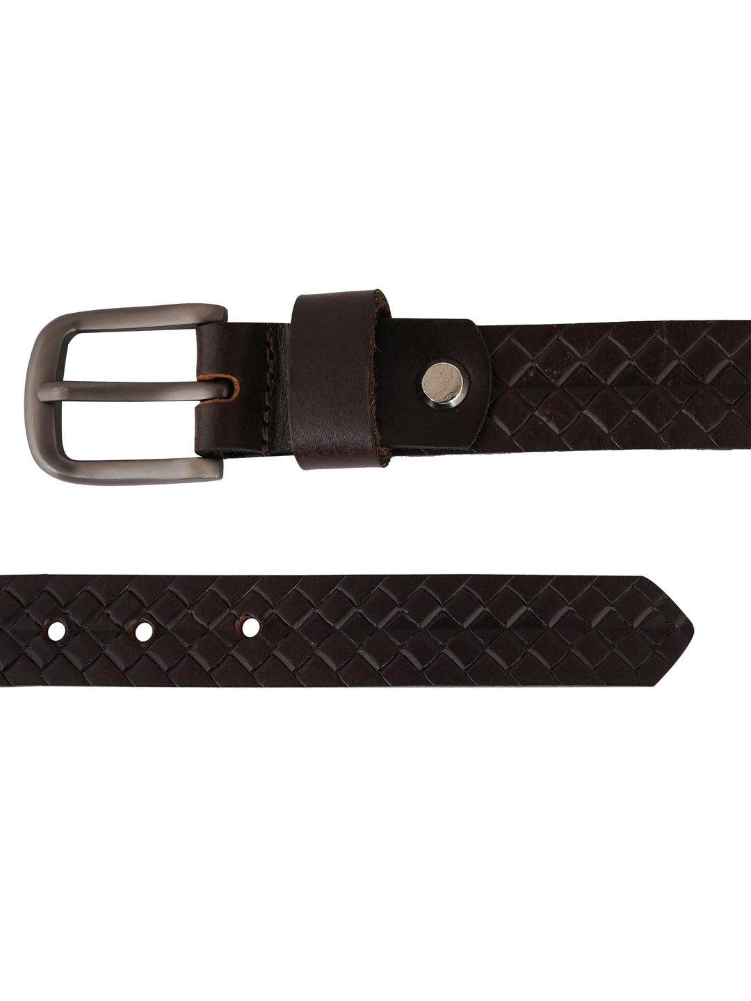 Style Shoes Black Genuine Leather Braided Formal Belt for Women and Girls