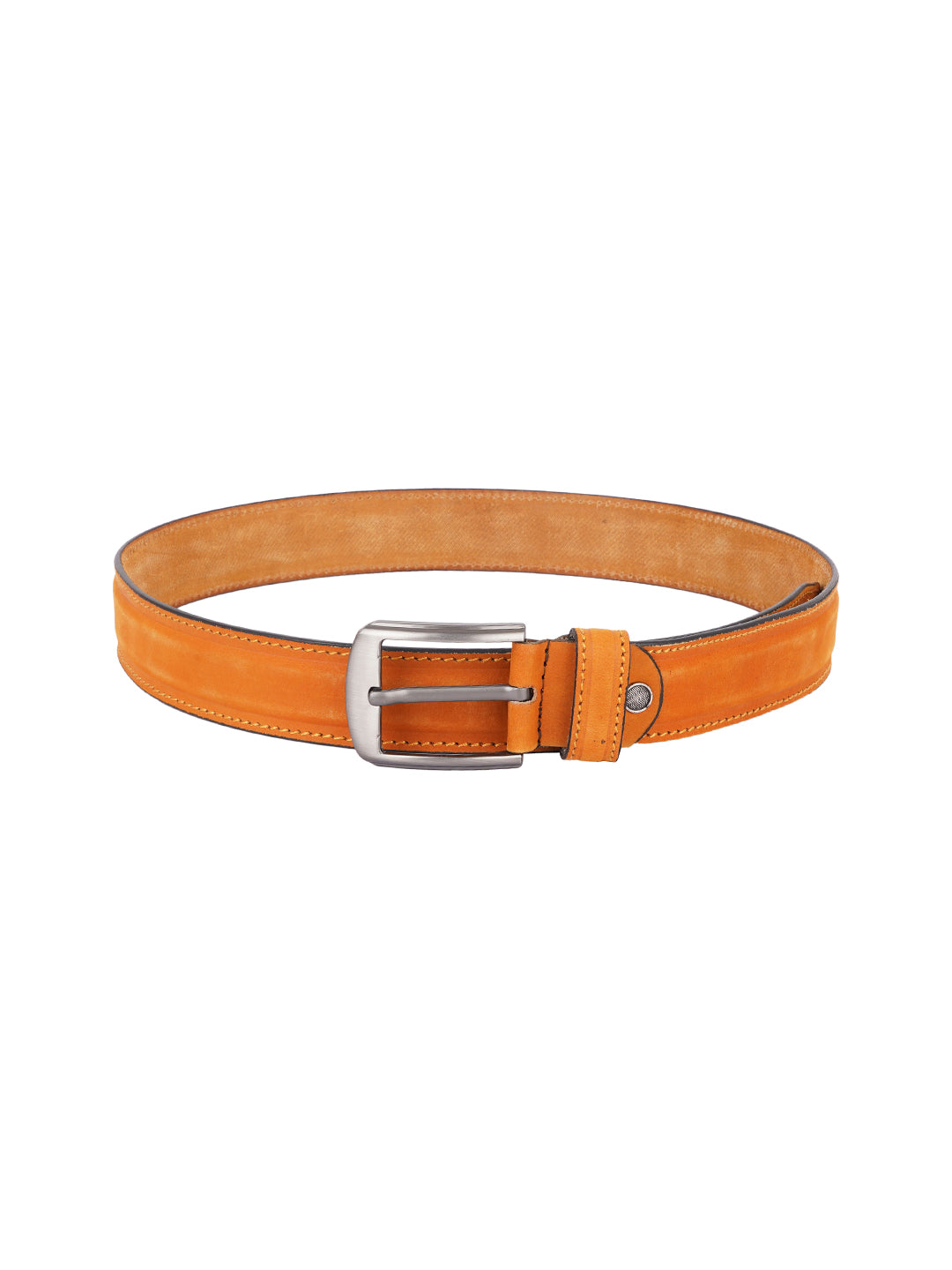 Style Shoes Tan Suede Genuine Leather Classic Belt with Square Buckle for Men and Boys