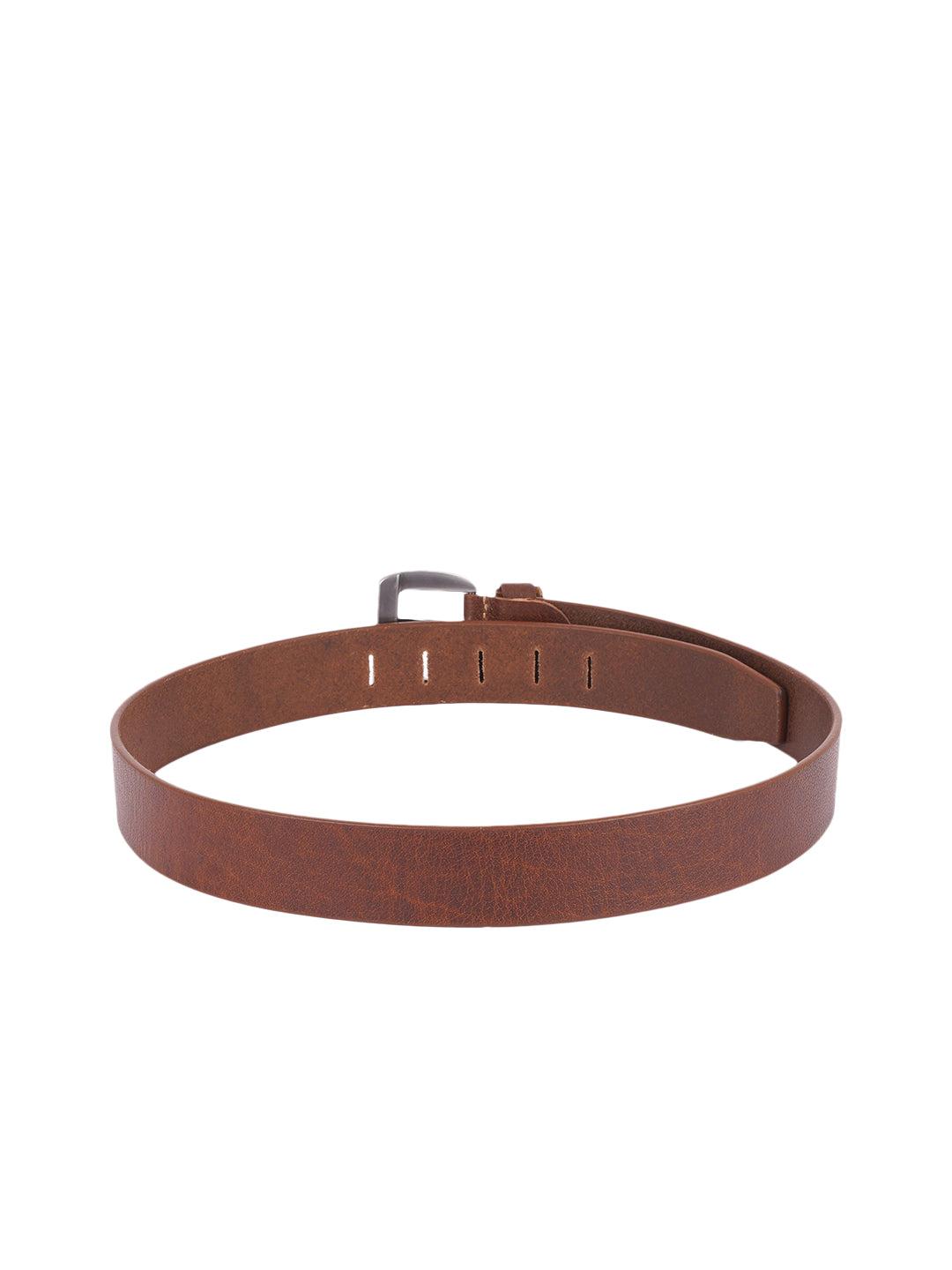 Style Shoes Tan Genuine Leather Belt with Tang Buckle Closure for Men and Boys
