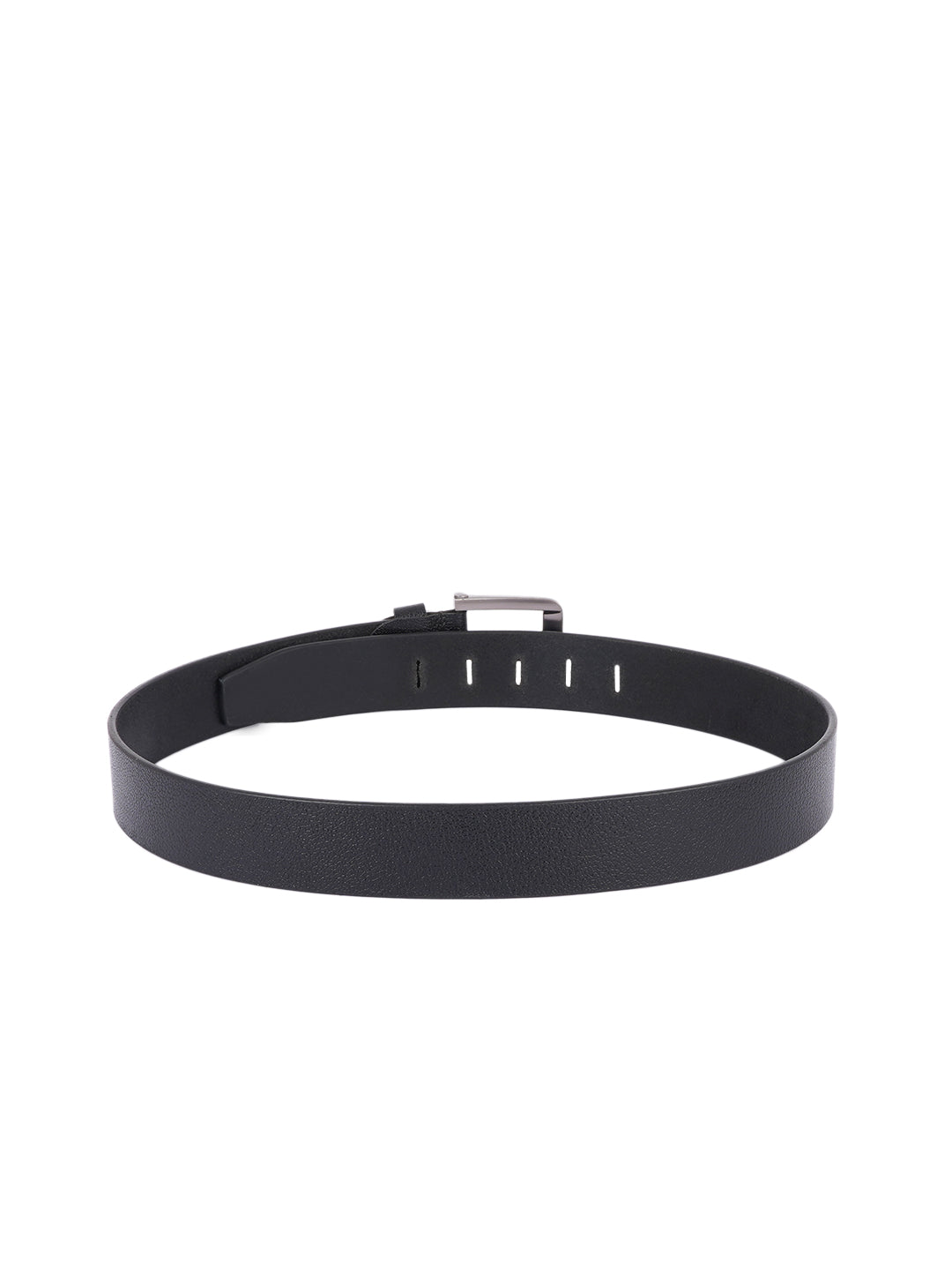 Style Shoes Black Genuine Leather Belt with Tang Buckle Closure for Men and Boys