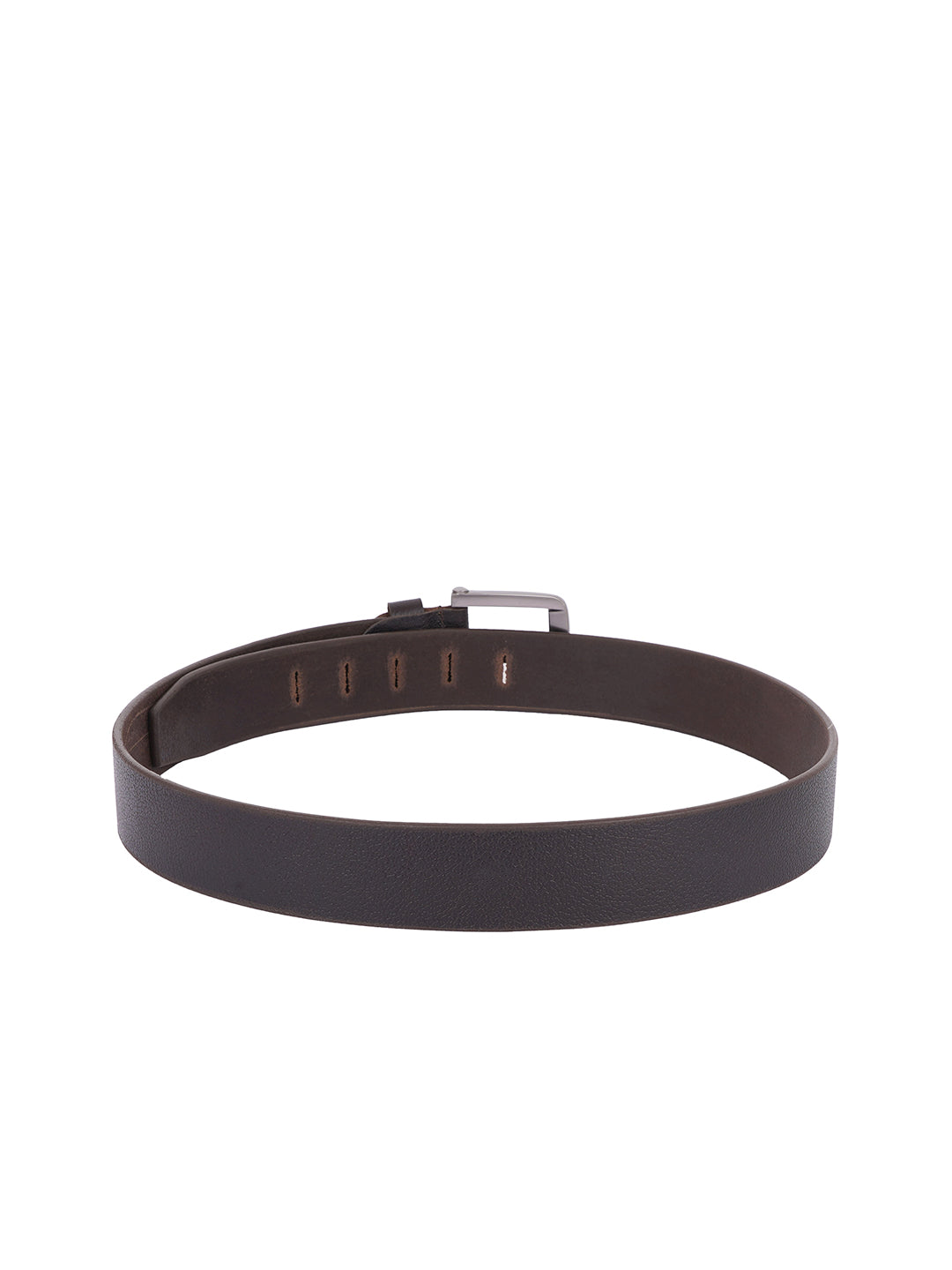 Style Shoes Brown Genuine Leather Belt with Tang Buckle Closure for Men and Boys
