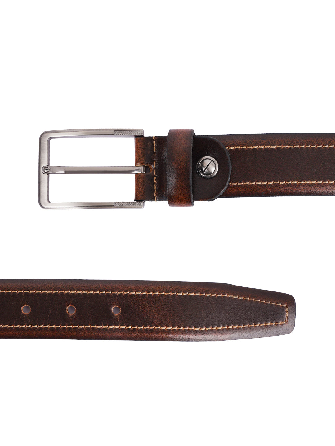 Style Shoes Brown Genuine Leather Classical Belt for Men and Boys