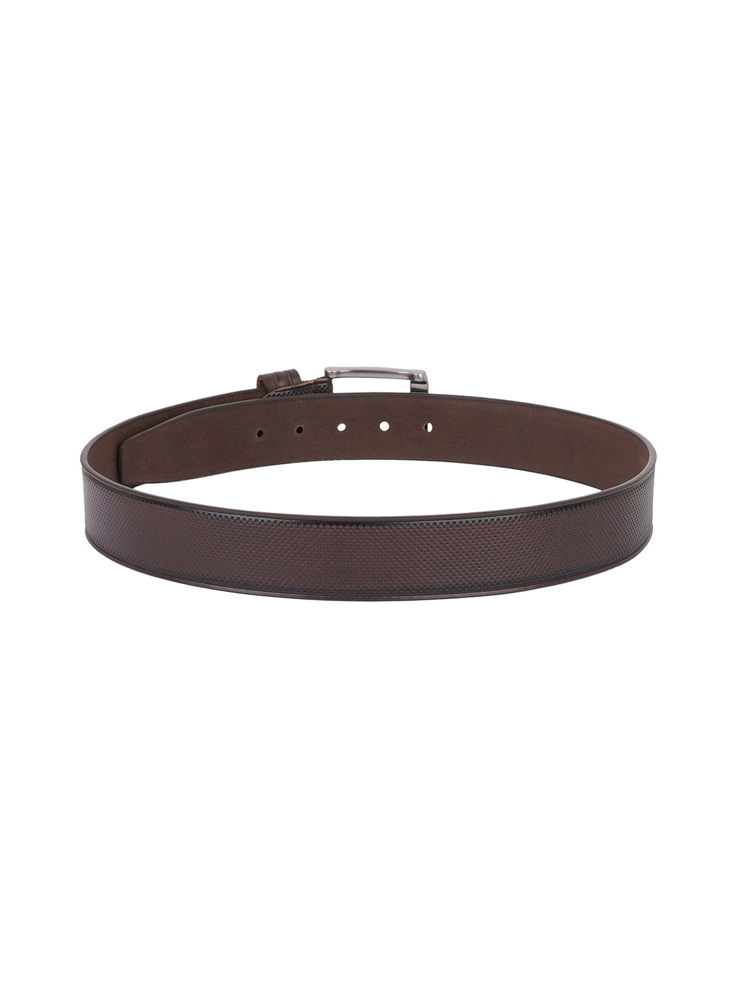 Style Shoes Brown Genuine Leather Belt with Tang Buckle Closure for Men and Women