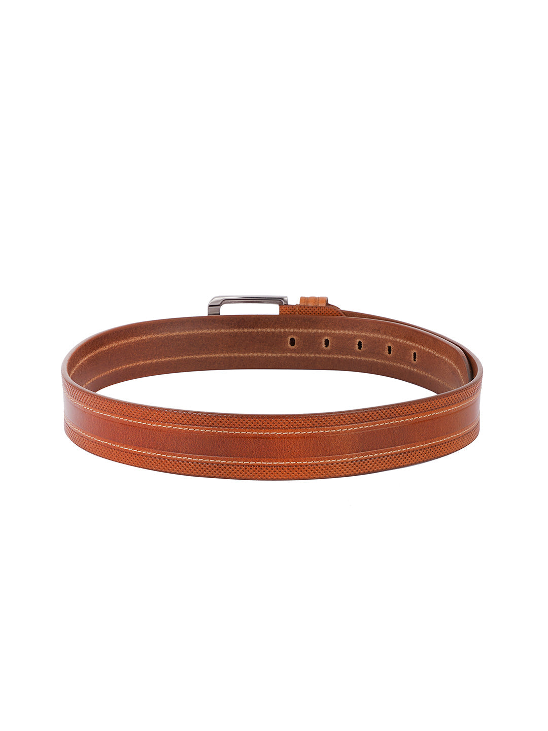 Style Shoes Tan Genuine Leather Belt with Tan Buckle Closure for Men and Boys