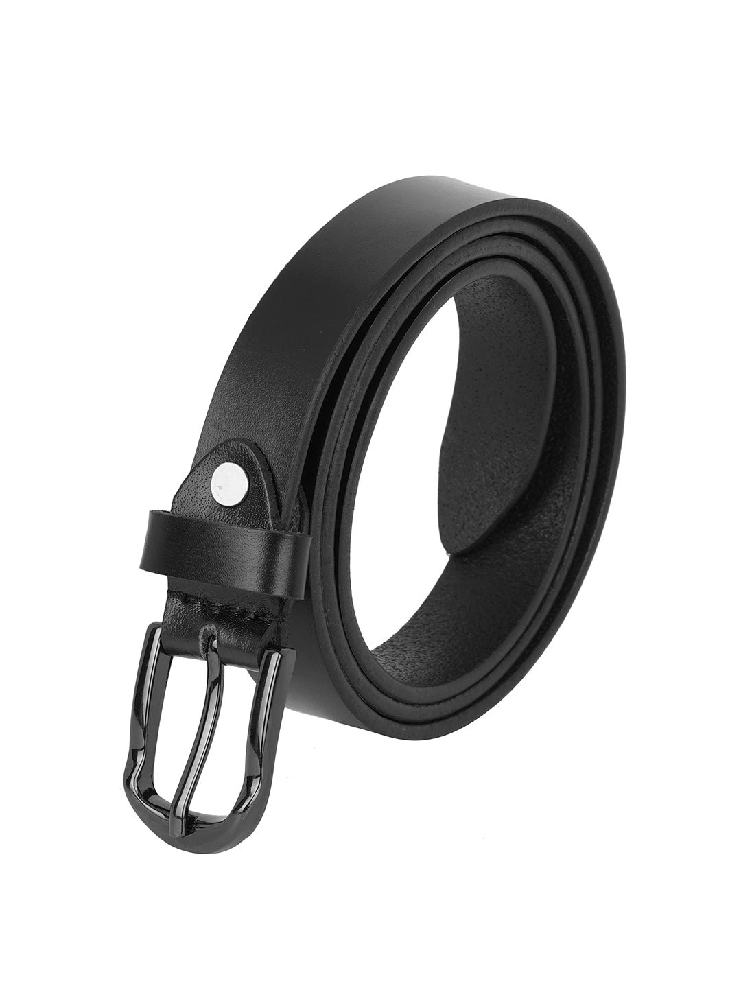Style Shoes Black Genuine Leather Formal Belt for Women and Girls