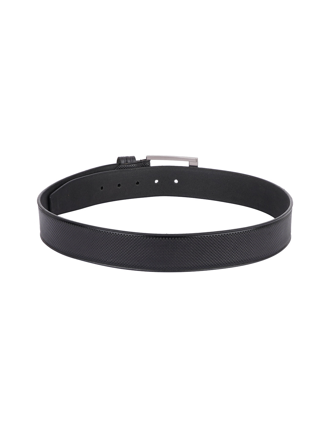 Style Shoes Black Genuine Leather Belt with Buckle Closure for Men and Boys
