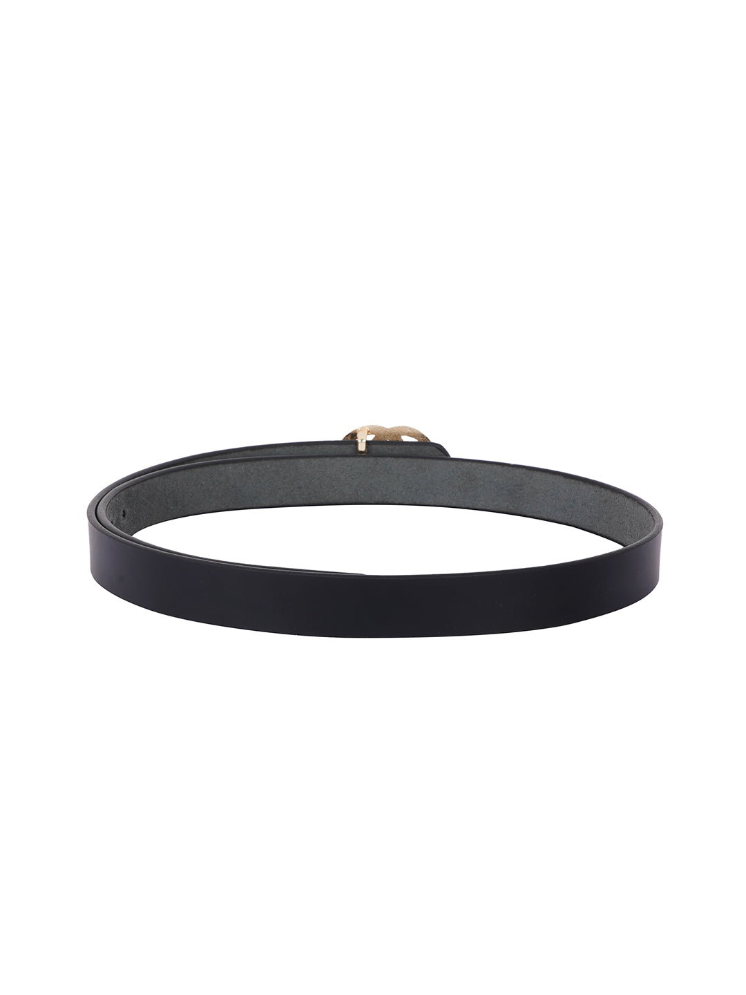 Style Shoes Black Genuine Leather Formal Belt for Women and Girls