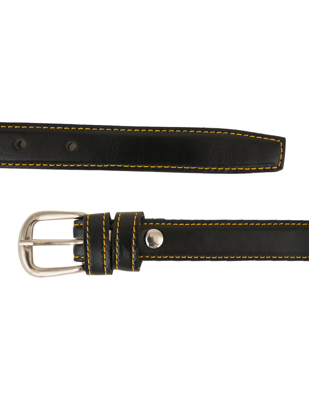 Style Shoes Black PU Belt for Women and Girls