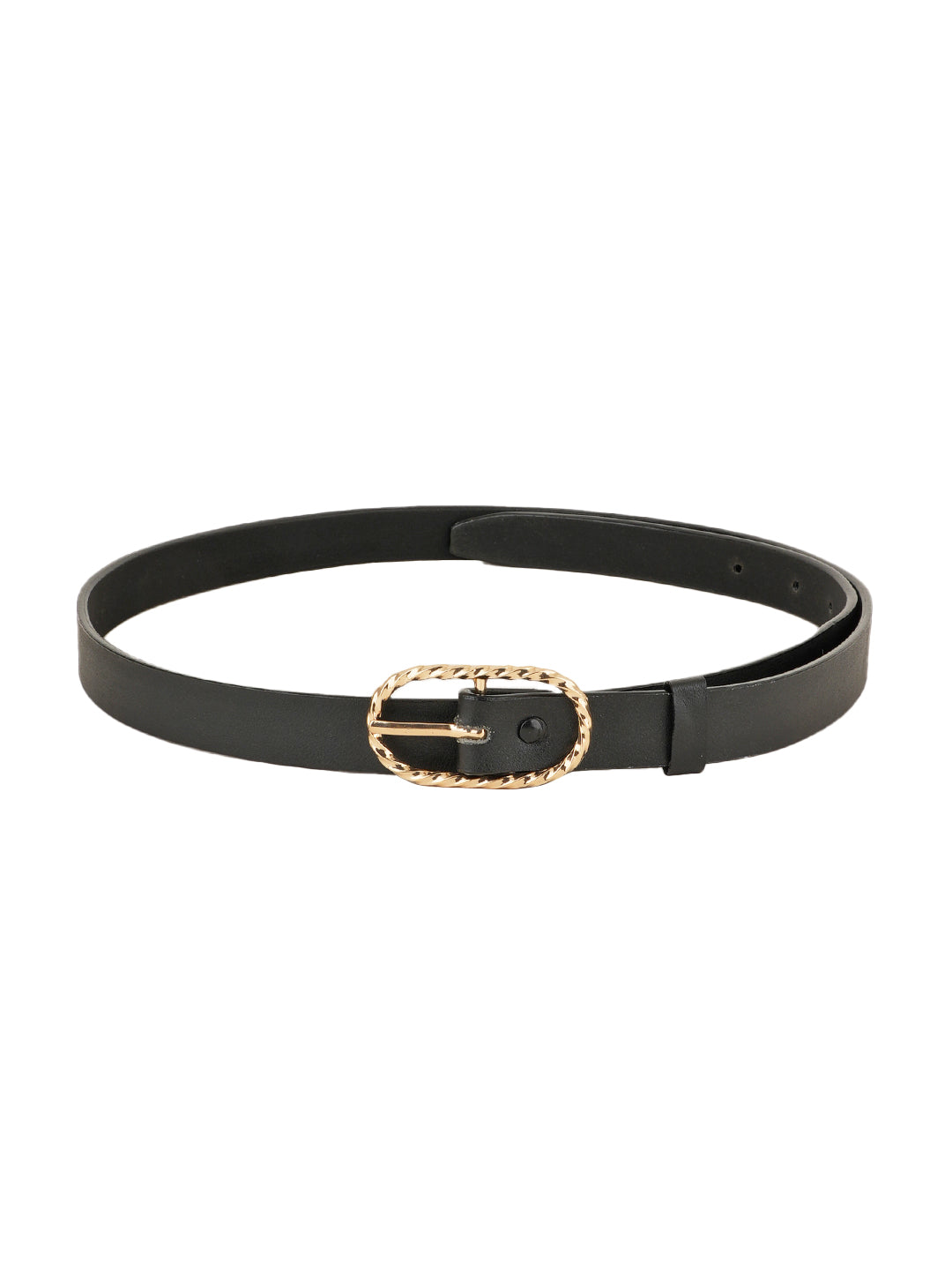 Style Shoes Black PU Belt for Women and Girls