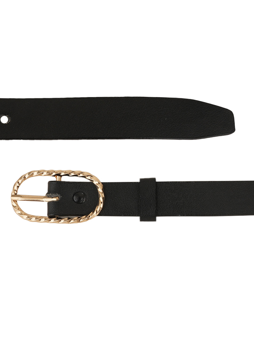 Style Shoes Black PU Belt for Women and Girls