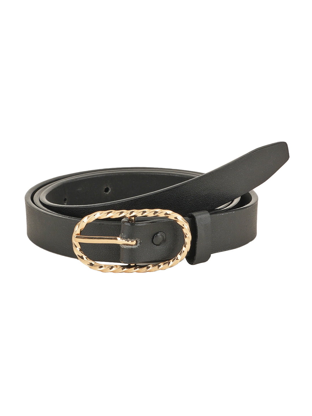 Style Shoes Black PU Belt for Women and Girls