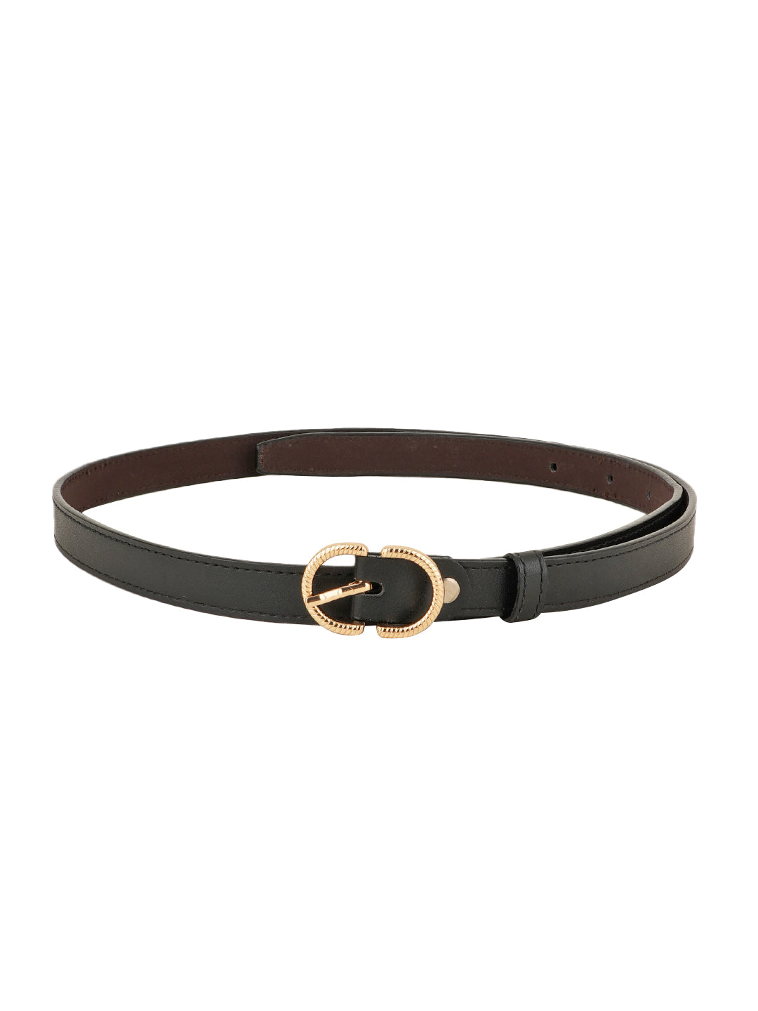 Style Shoes Black PU Belt for Women and Girls