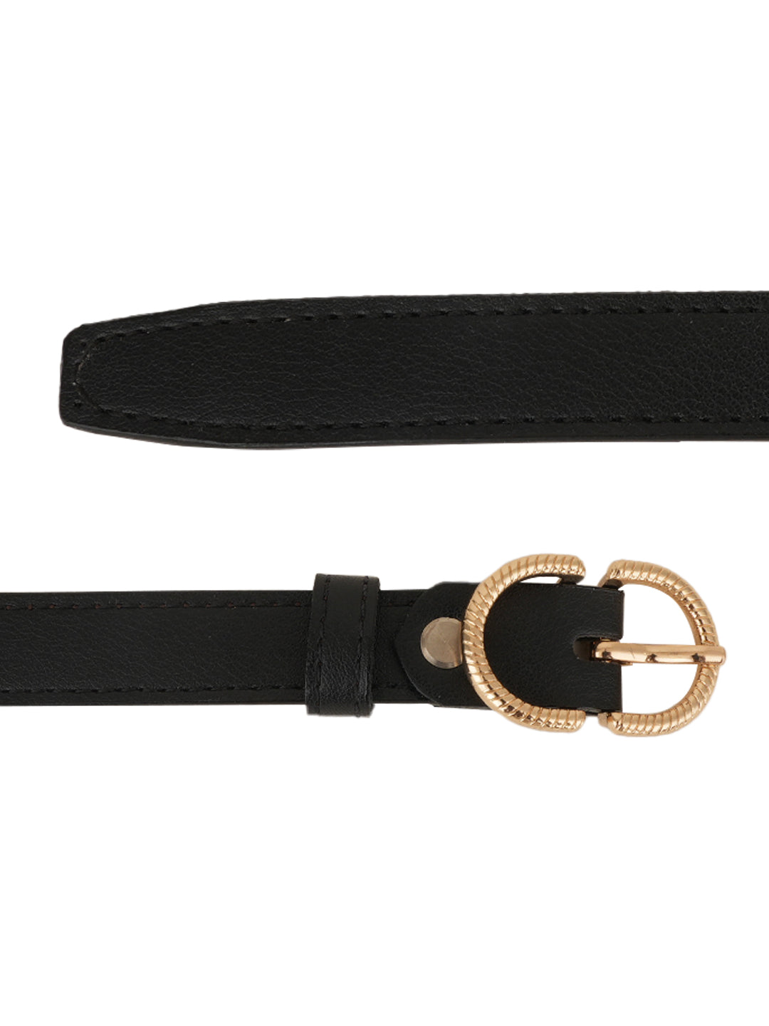 Style Shoes Black PU Belt for Women and Girls
