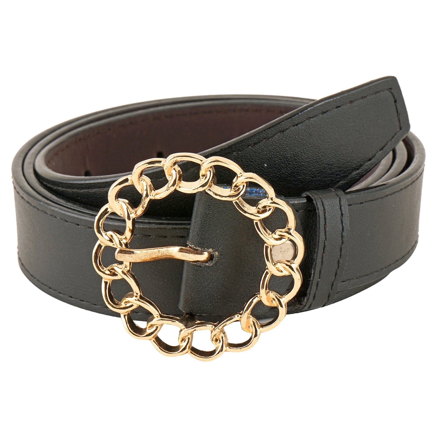 Style Shoes Black PU Belt for Women and Girls