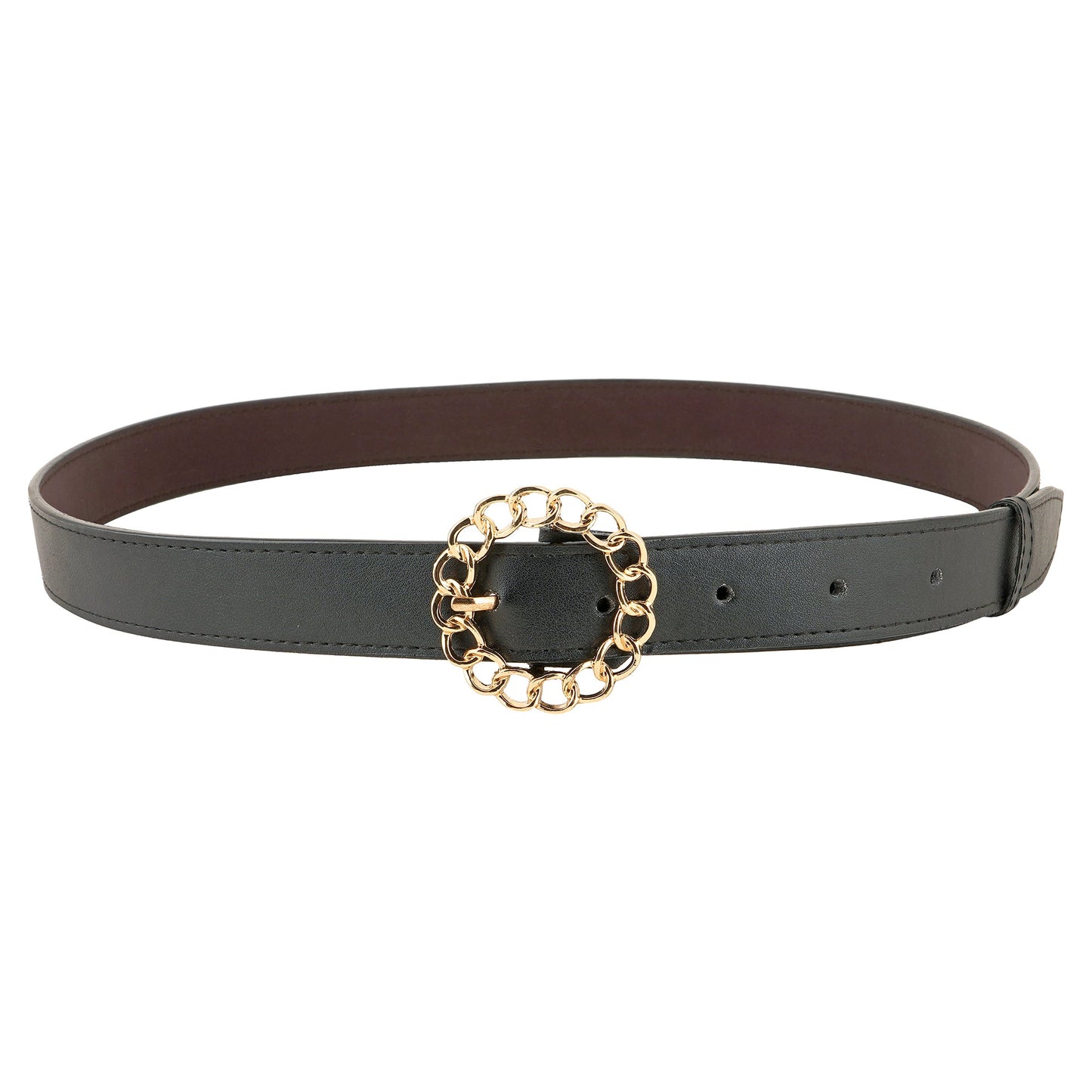 Style Shoes Black PU Belt for Women and Girls