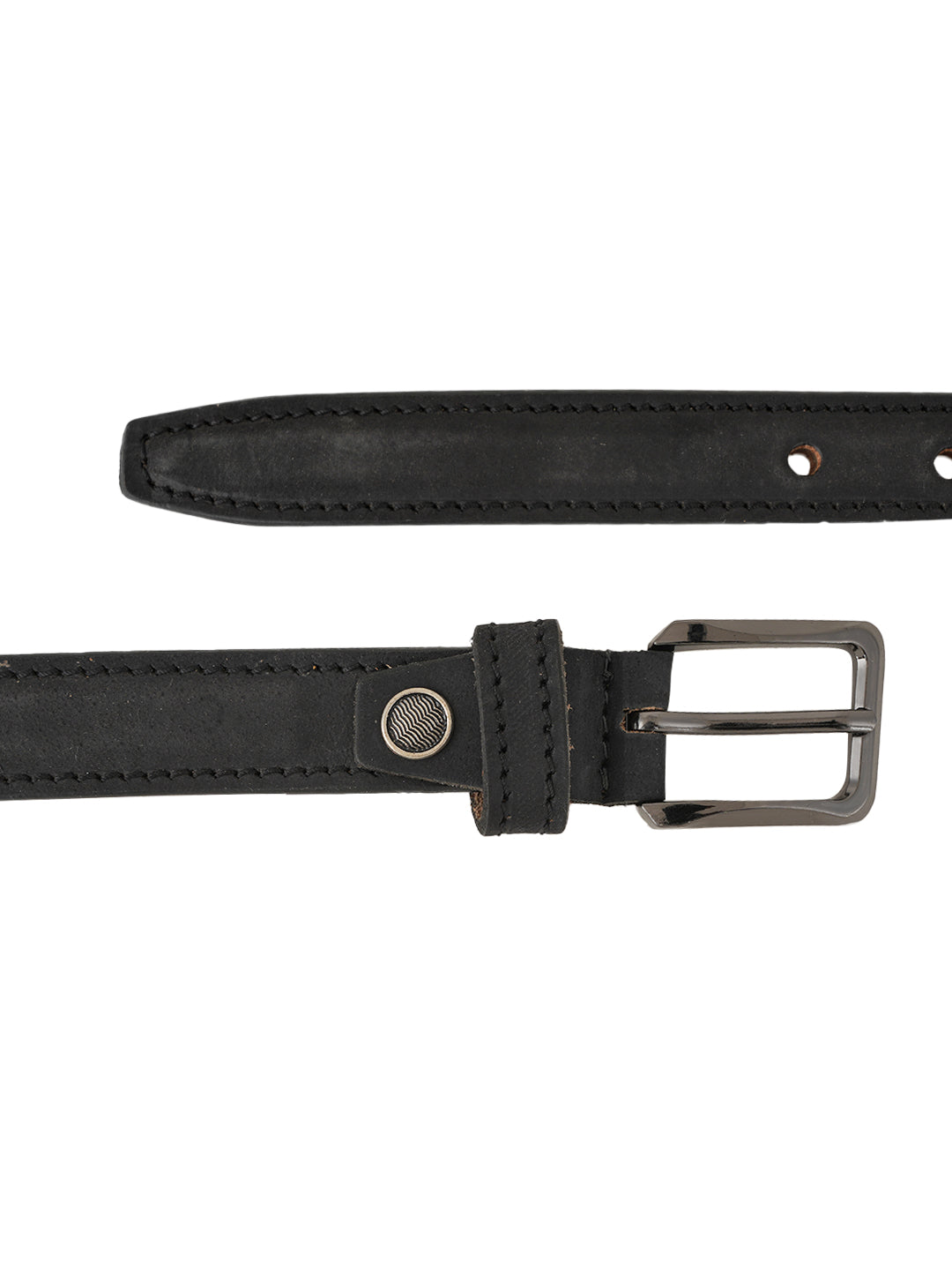 Style Shoes Black Suede Leather Formal Belt for Women and Girls