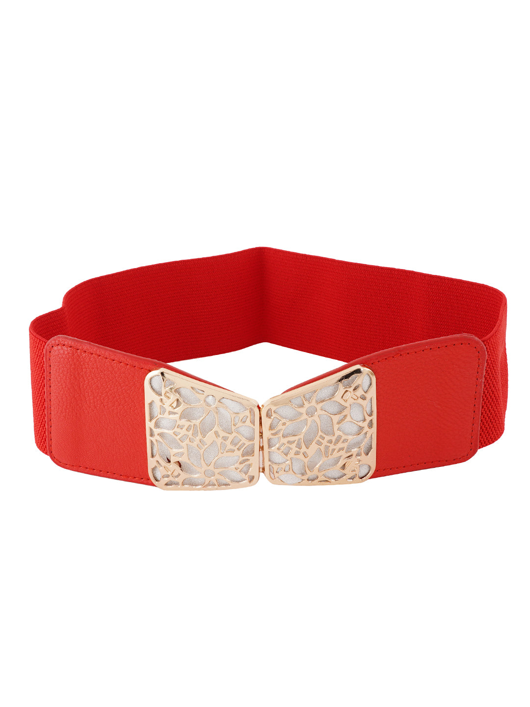 Style Shoes Red Freesize Elasticated Stretchable Dress Belt For Women and Girls