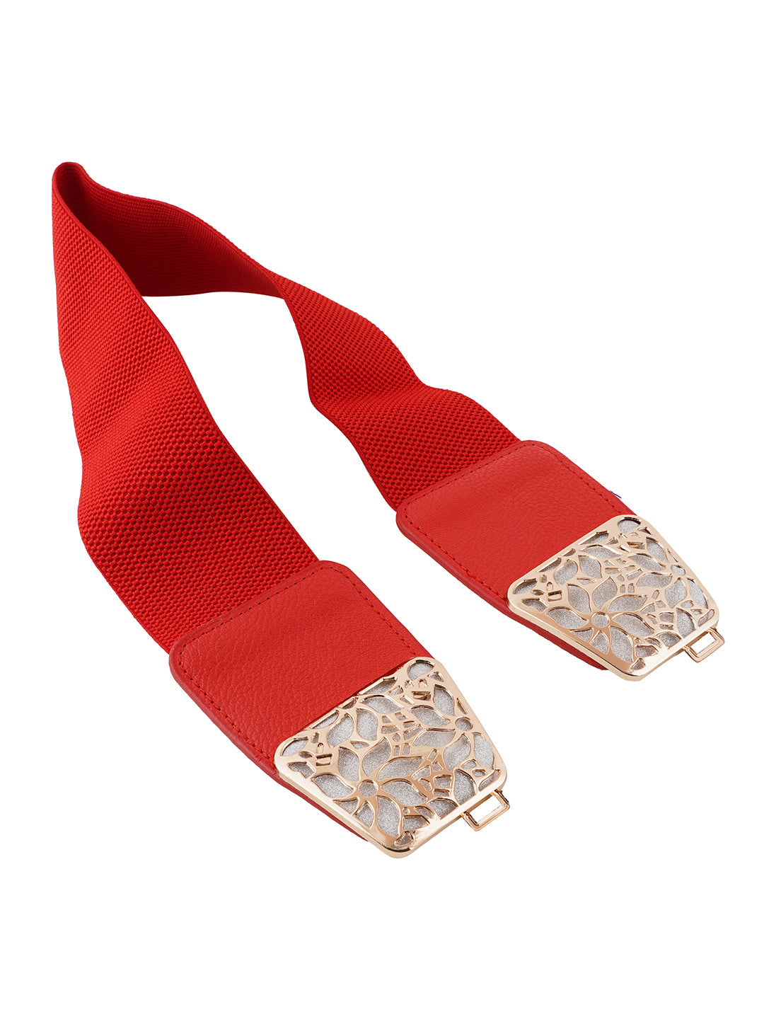 Style Shoes Red Freesize Elasticated Stretchable Dress Belt For Women and Girls