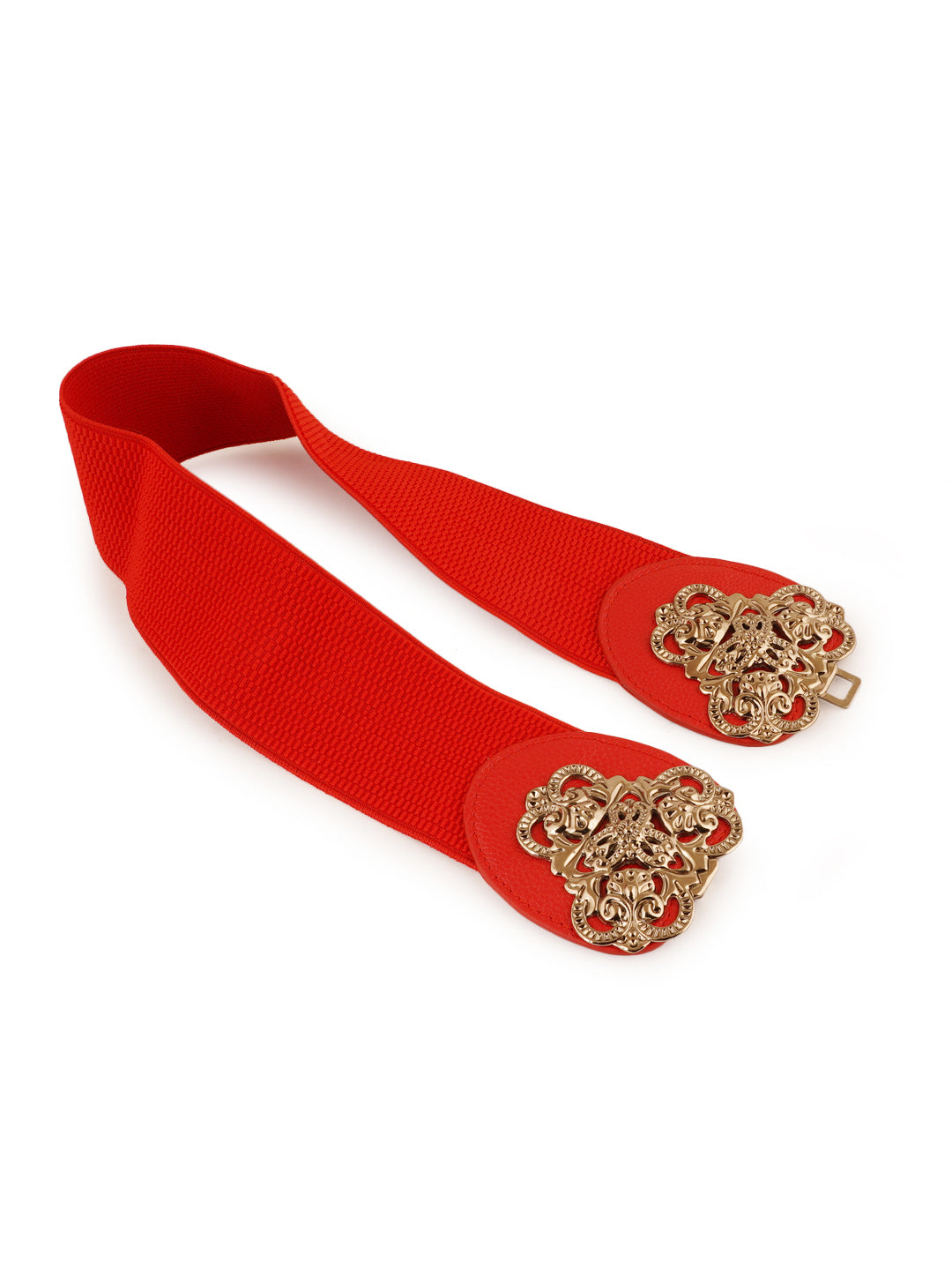 Style Shoes Red Freesize Elasticated Stretchable Dress Belt For Women and Girls