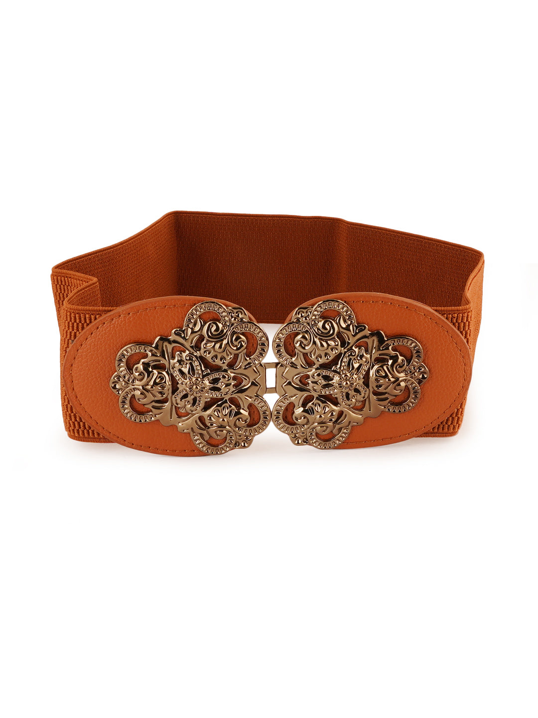 Style Shoes Tan Freesize Elasticated Stretchable Dress Belt For Women and Girls