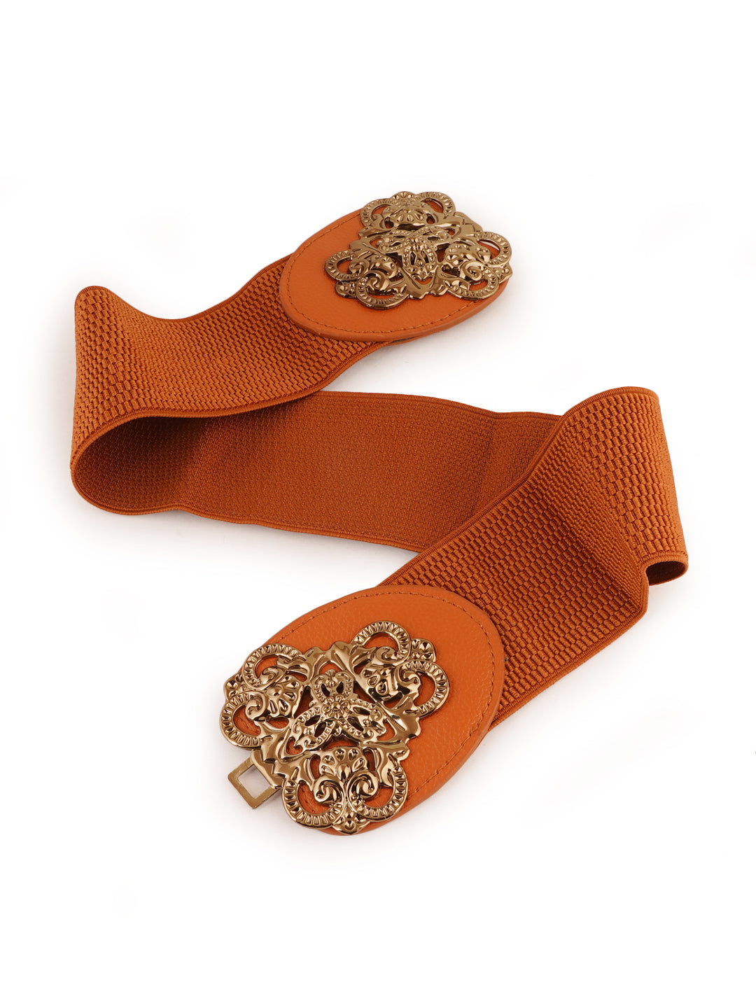 Style Shoes Tan Freesize Elasticated Stretchable Dress Belt For Women and Girls