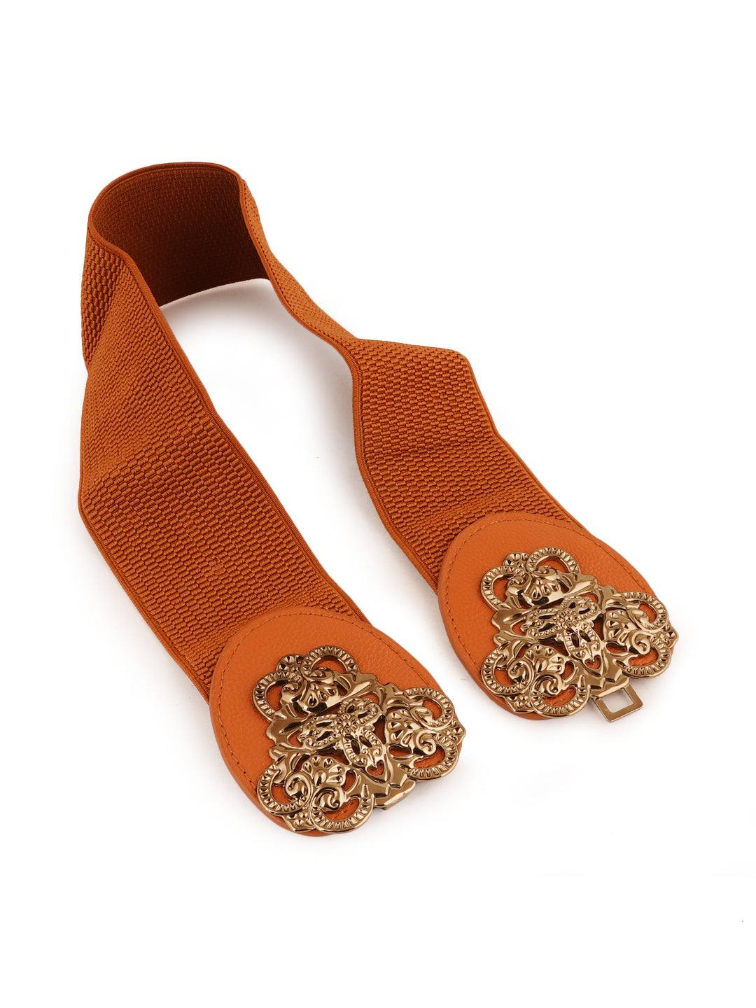Style Shoes Tan Freesize Elasticated Stretchable Dress Belt For Women and Girls