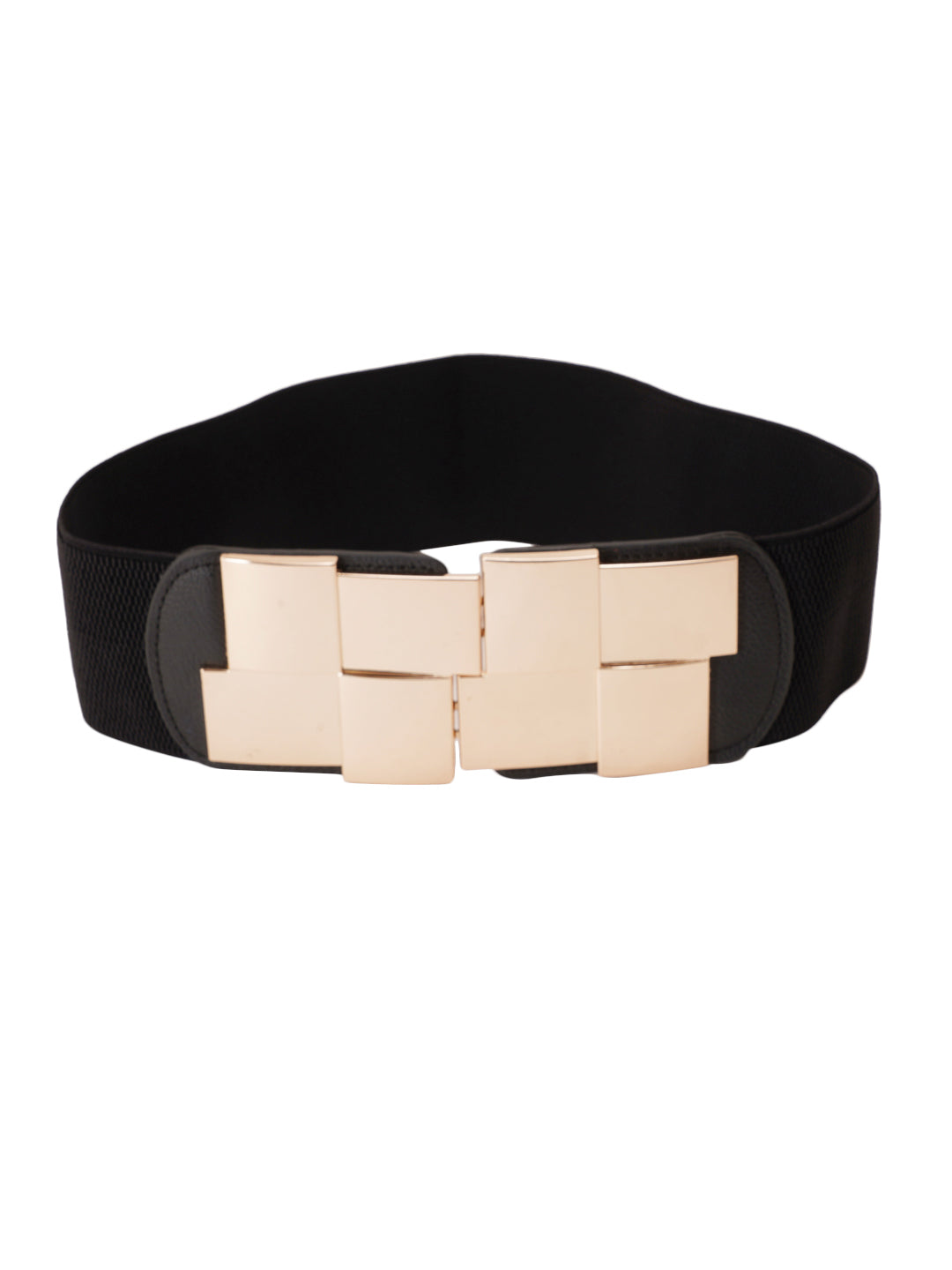 Style Shoes Black Freesize Elasticated Stretchable Dress Belt For Women and Girls