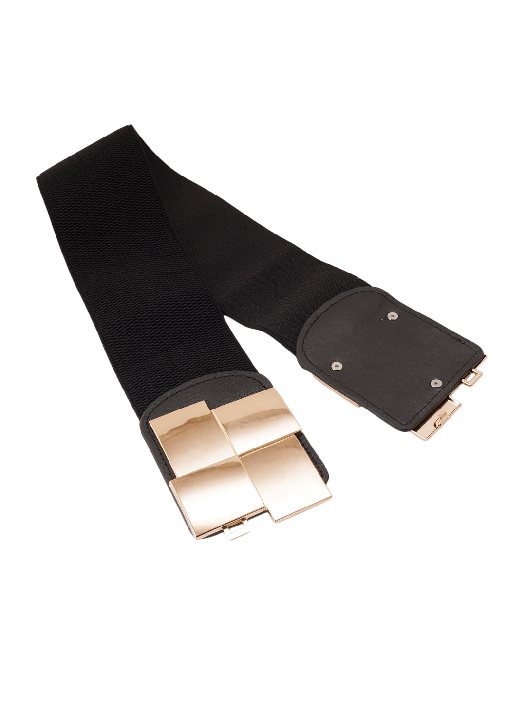 Style Shoes Black Freesize Elasticated Stretchable Dress Belt For Women and Girls