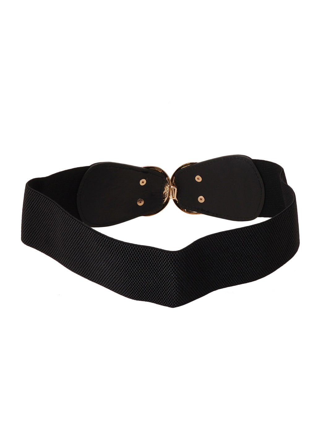 Black Freesize Elasticated Dress Belt For Women