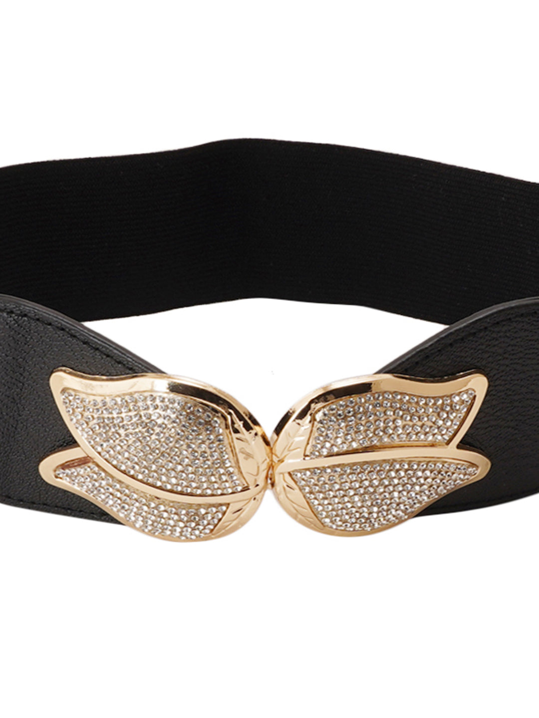 Black Freesize Elasticated Dress Belt For Women