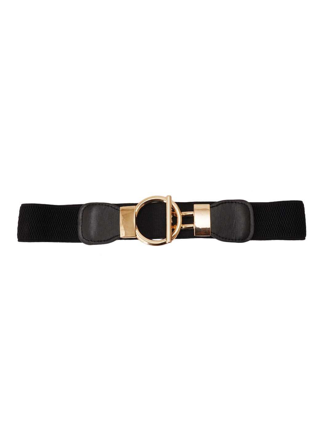 Style Shoes Black Freesize Elasticated Stretchable Dress Belt For Women and Girls