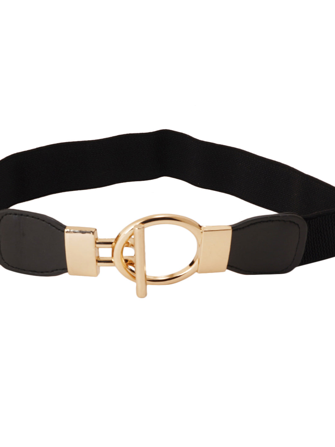 Style Shoes Black Freesize Elasticated Stretchable Dress Belt For Women and Girls