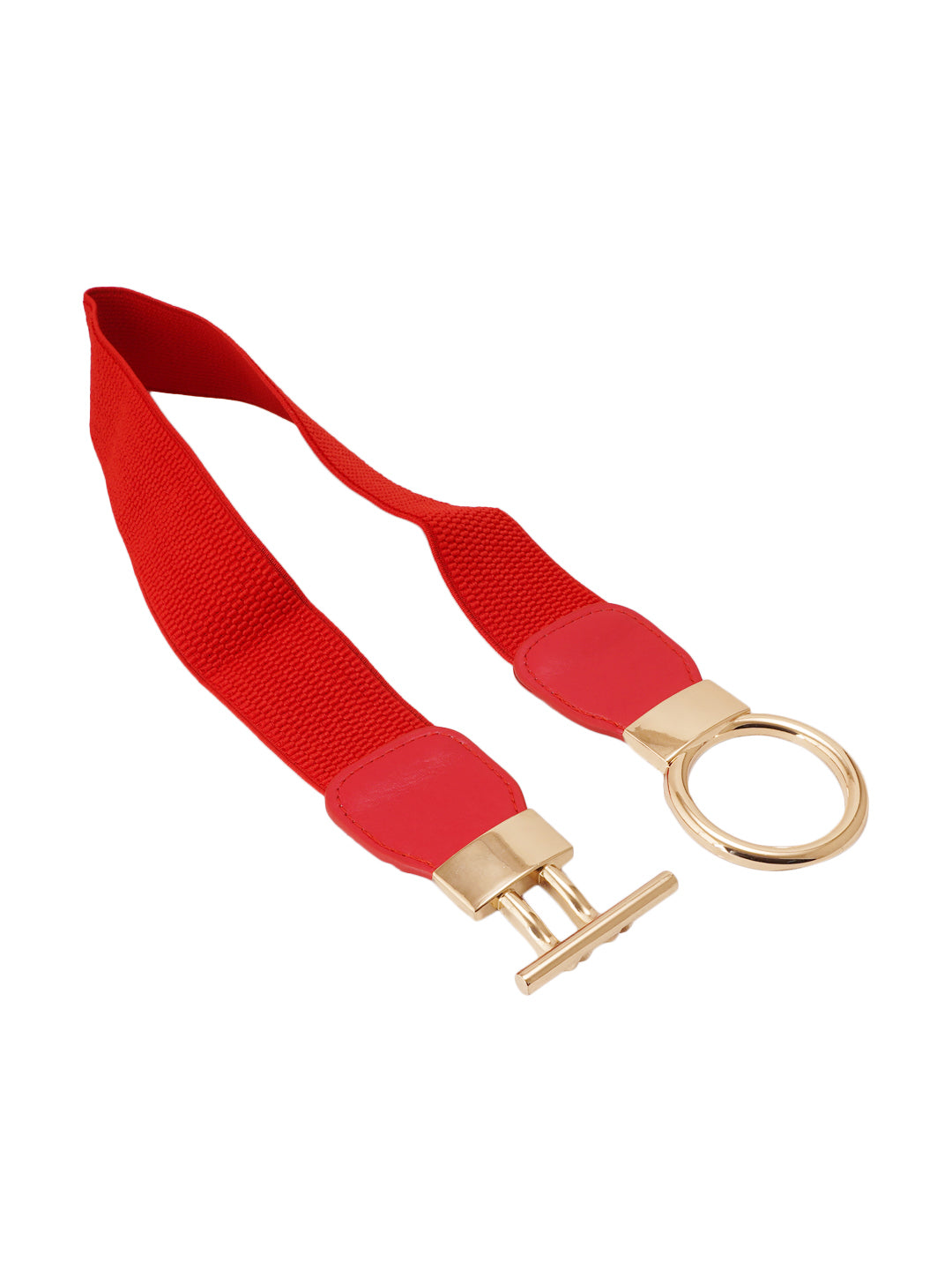 Style Shoes Red Freesize Elasticated Stretchable Dress Belt For Women and Girls