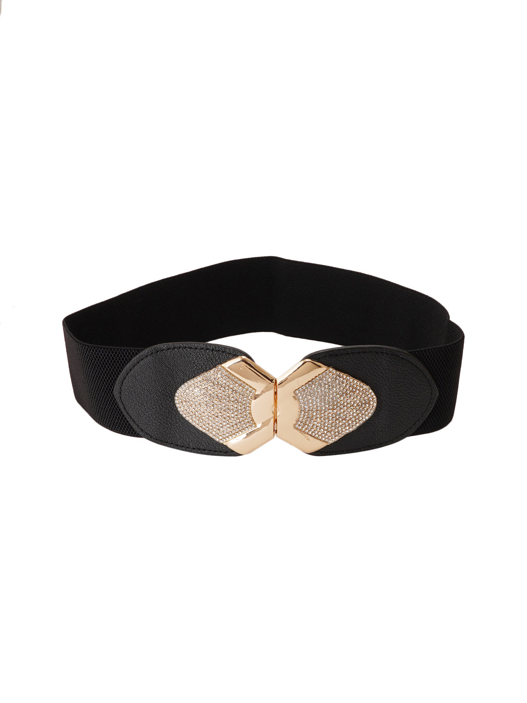 Style Shoes Black Freesize Elasticated Stretchable Dress Belt For Women and Girls