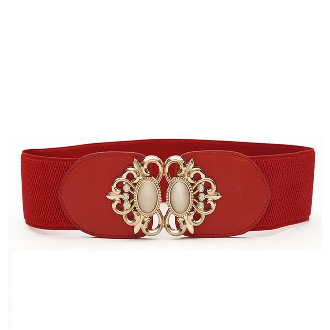 Style Shoes Red Freesize Elasticated Stretchable Dress Belt For Women and Girls