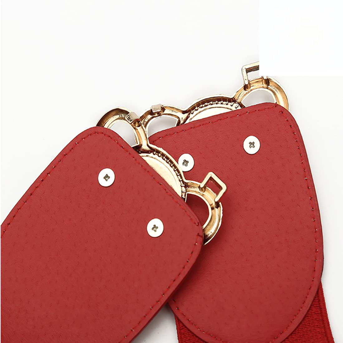 Style Shoes Red Freesize Elasticated Stretchable Dress Belt For Women and Girls