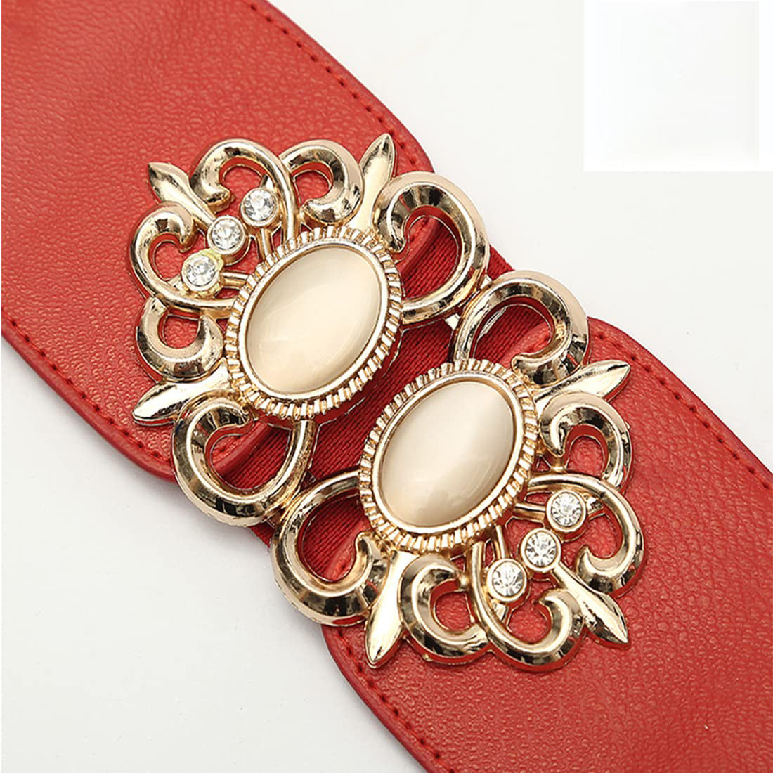 Style Shoes Red Freesize Elasticated Stretchable Dress Belt For Women and Girls