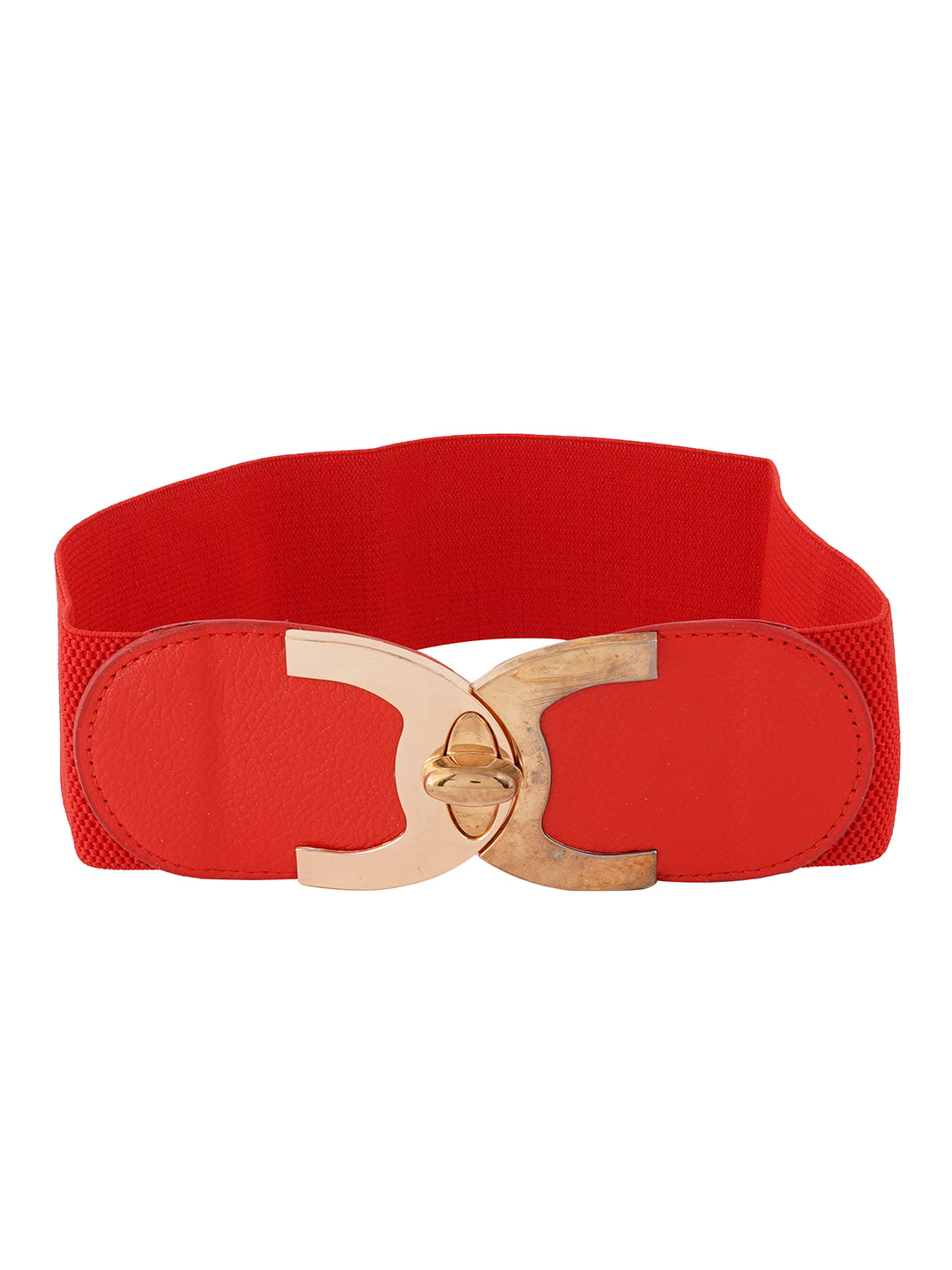 Style Shoes Red Freesize Elasticated Stretchable Dress Belt For Women and Girls