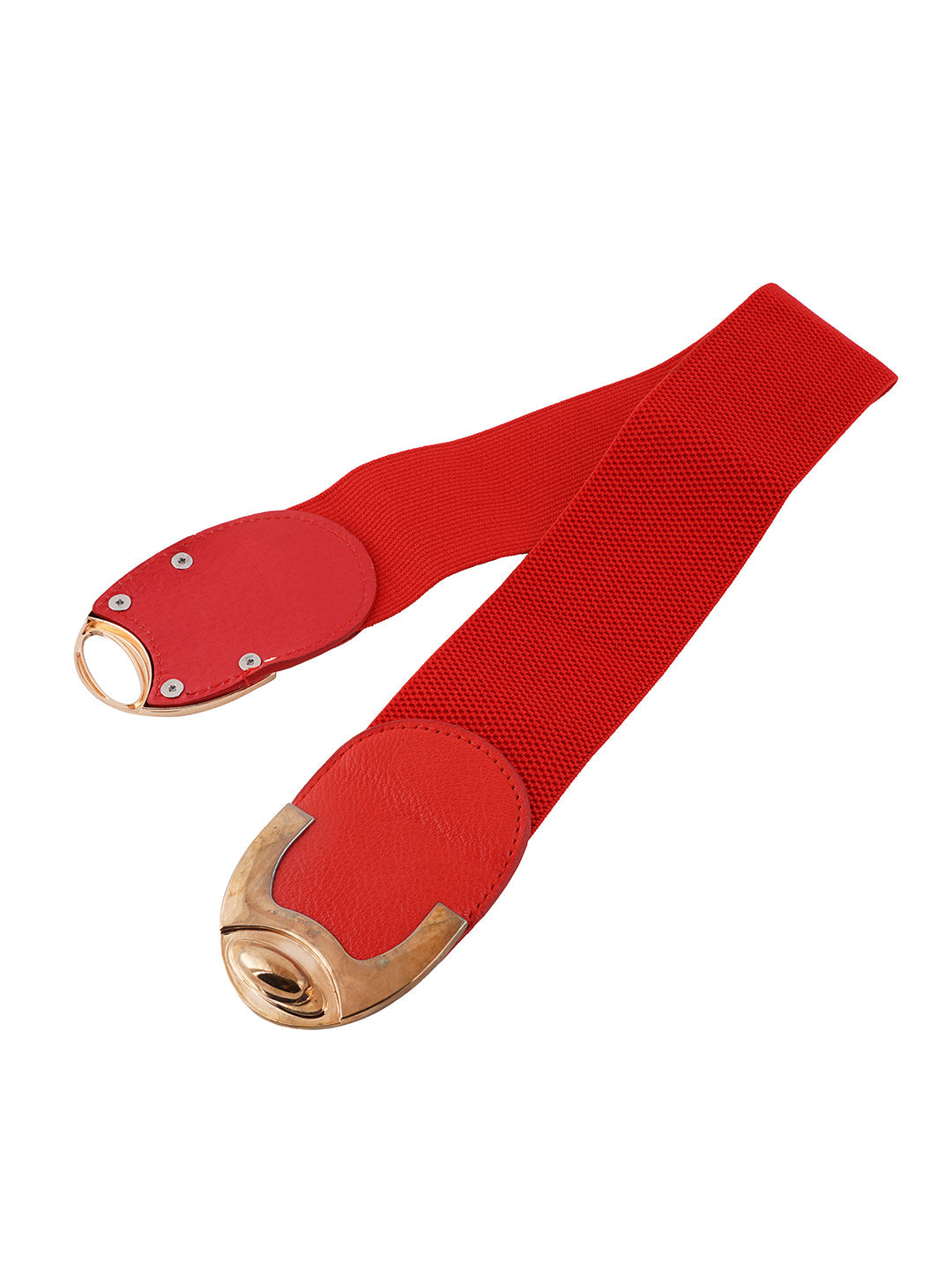 Style Shoes Red Freesize Elasticated Stretchable Dress Belt For Women and Girls