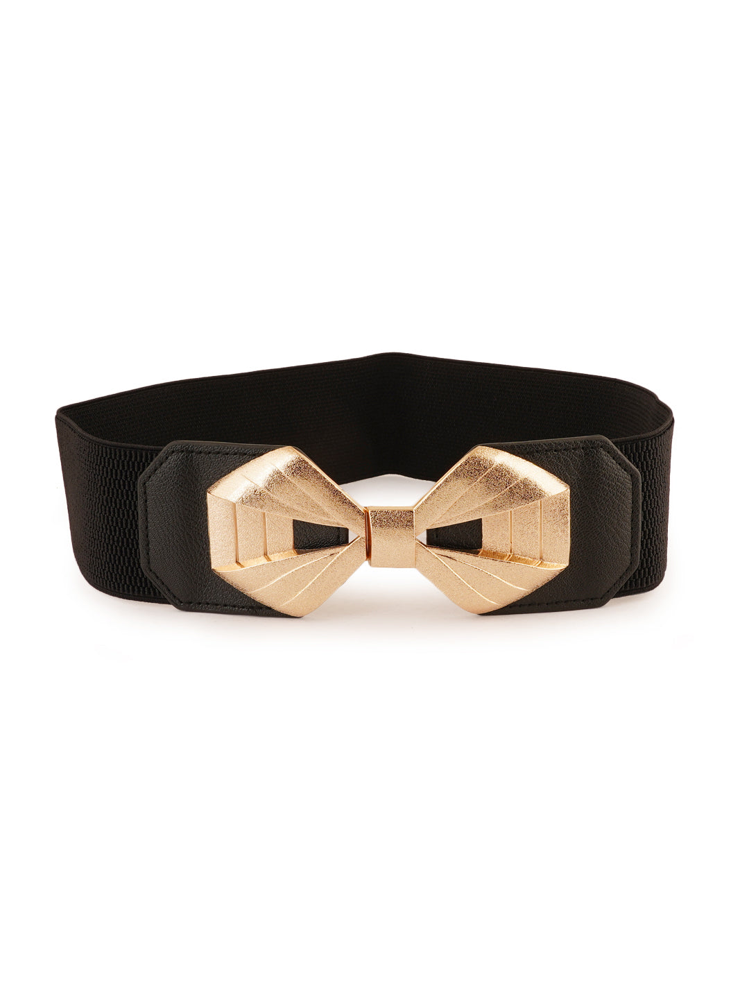Style Shoes Black Freesize Elasticated Stretchable Dress Belt For Women and Girls
