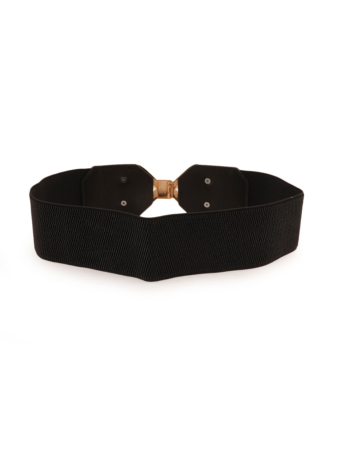 Style Shoes Black Freesize Elasticated Stretchable Dress Belt For Women and Girls