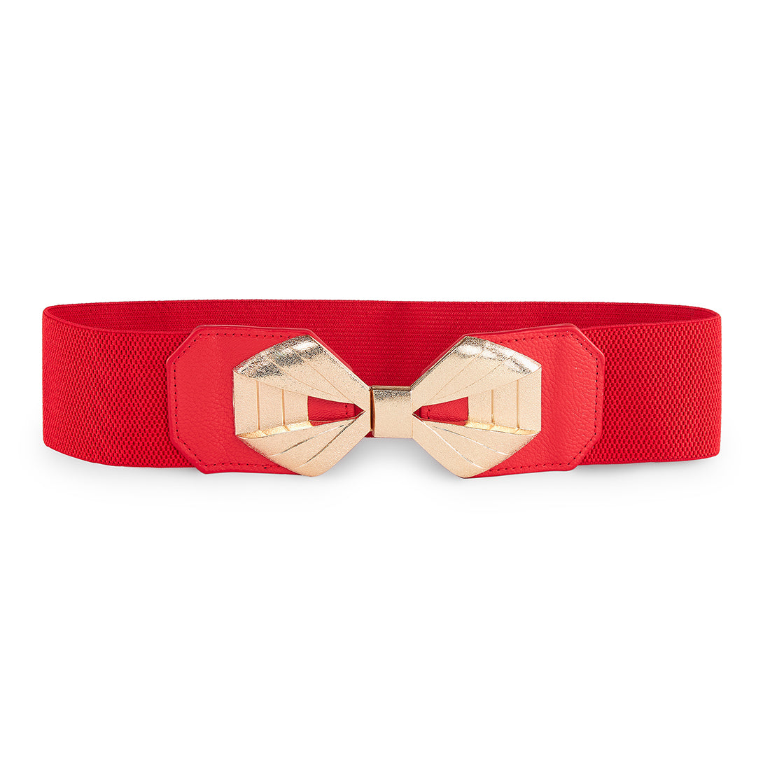 Style Shoes Red Freesize Elasticated Stretchable Dress Belt For Women and Girls