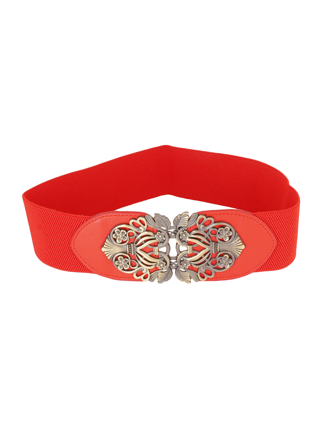 Style Shoes Red Freesize Elasticated Stretchable Dress Belt For Women and Girls