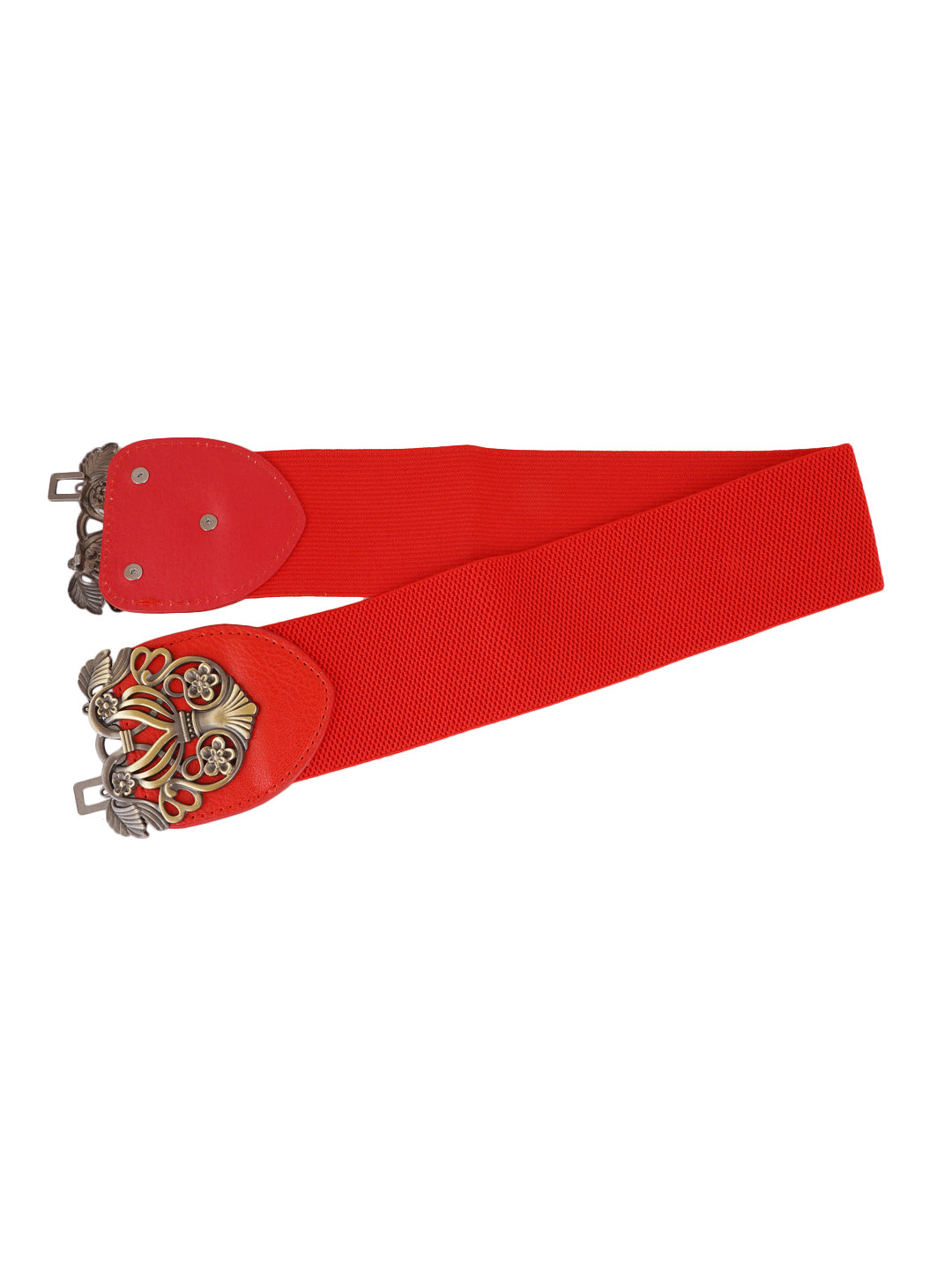 Style Shoes Red Freesize Elasticated Stretchable Dress Belt For Women and Girls