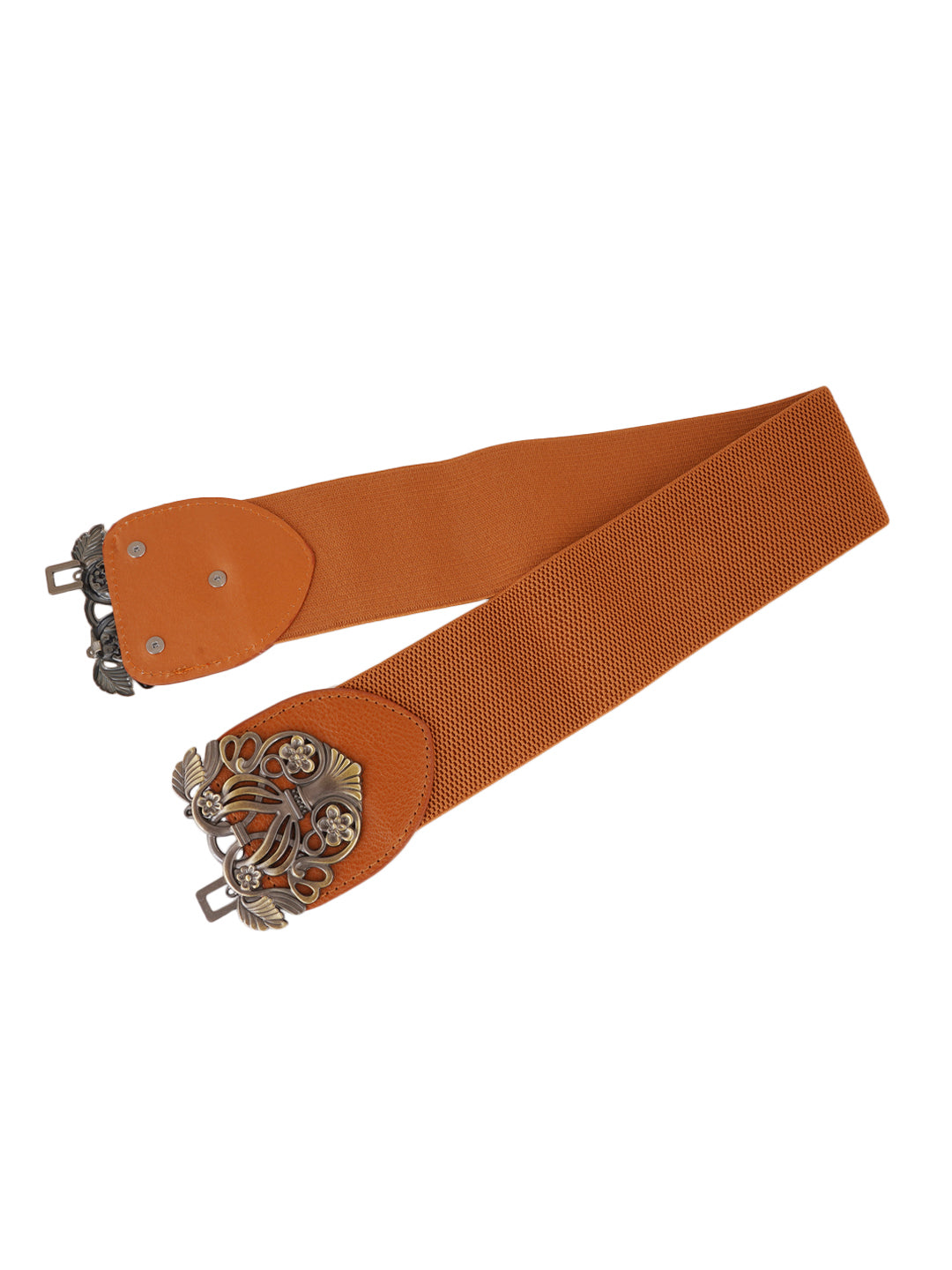 Style Shoes Tan Freesize Elasticated Stretchable Dress Belt For Women and Girls